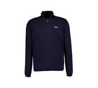 BOSS Green Troyer Herren Slim Fit Baumwolle blau, XXL