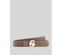 BOSS Wendegürtel aus italienischem Leder mit hellgoldenen Beschlägen - Style B_Icon-G_Sr20_sdp, 50563785 Braun / Beige 100