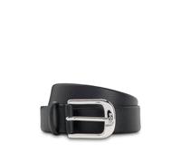 BOSS Gürtel aus genarbtem italienischem Leder mit Logo-Schließe - Style Anna Belt 3 cm N., 50541161 Schwarz 70