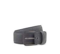 BOSS Gürtel aus italienischem Veloursleder mit Schließe in Gunmetal - Style Syhr-Sd-St_Sz35, 50558716 Grau 85