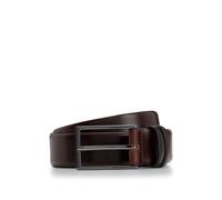 BOSS Gürtel aus pflanzlich gegerbtem Leder mit Metall-Details - Style Carmello, 50239979 Dunkelbraun 120