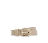 BOSS Gürtel aus Veloursleder mit goldfarbenem Double-B-Monogramm - Style Scarlet-BB-Sd-G_Sz25, 50522643 Hellbeige 105