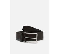 BOSS Herren Erman-L Sz35 Gürtel aus italienischem Leder mit Metalldetails in gebürsteter Silber-Optik