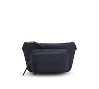 BOSS Gürteltasche aus Kunstleder mit gummiertem Logo - Style Stormy_EW Bumbag, 50552763 Dunkelblau ONESI