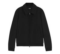 BOSS Gemusterte Relaxed-Fit Jacke aus Woll-Mix - Style H-Charly-264, 50571862 Schwarz 46