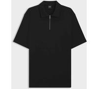BOSS Poloshirt aus Piqué mit Reißverschluss am Kragen - Style H-Paras 57, 50544091 Schwarz L