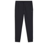 Jogginghose BOSS GREEN "Hadiko", Herren, Gr. 3XL, N-Gr, blau (dunkelblau402), Web, Obermaterial: 95% Baumwolle, 5% Elasthan, unifarben, regular fit lang, Hosen, mit Kordel (31882349-XXXL) dunkelblau40