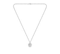 Hugo Boss Halskette DOUBLE B COIN HB1580761 – Silberfarbene Edelstahlkette für Herren ONESI