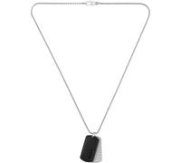 BOSS Silver-tone necklace with double-tag pendant - Style DEVON, HB1580760 Silberfarben ONESI