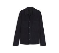 BOSS Hemd aus Metis-Veloursleder mit Nappalan-Innenseite - Style L-Mando4, 50558913 Dunkelblau 50
