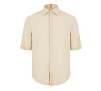 Boss - Hemd für Herren, Leinen, kurzärmlig (Hellbeige) XS