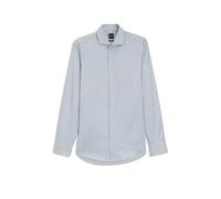 BOSS Slim-Fit Hemd aus in Italien gefertigtem, gestreiftem Baumwoll-Twill - Style H-HANK-SP-C1-261, 50556513 Hellblau gestreift 38