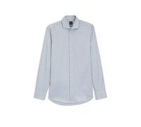 BOSS Slim-Fit Hemd aus in Italien gefertigtem, gestreiftem Baumwoll-Twill - Style H-HANK-SP-C1-261, 50556513 Hellblau gestreift 39