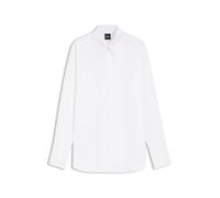 BOSS Hemd mit langen Ärmeln aus Baumwolle mit Falten-Detail - Style Bluetta_FS_C, 50565429 Weiß 34