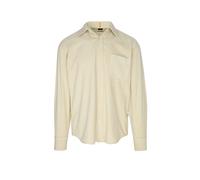 Langarmhemd BOSS ORANGE "Relegant", Herren, Gr. M, N-Gr, beige (light beige271), Cord, Obermaterial: 100% Baumwolle, unifarben, casual, regular fit, Langarm Manschette, Hemden, aus Cord, reuglar fit, 