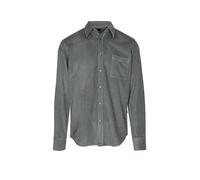 Langarmhemd BOSS ORANGE "Relegant_6_M", Herren, Gr. S (37/38), N-Gr, grün (open grün377), Cord, Obermaterial: 100% Baumwolle, unifarben, regular fit normal, Rundhals, 2-Knopf-Manschette mit Schlitz, H