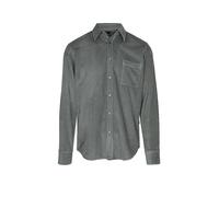Langarmhemd BOSS ORANGE "Relegant_6_M", Herren, Gr. XXL (45/46), N-Gr, grün (open grün377), Cord, Obermaterial: 100% Baumwolle, unifarben, regular fit normal, Rundhals, 2-Knopf-Manschette mit Schlitz,