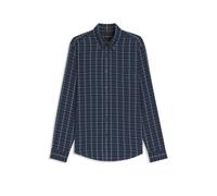 BOSS Regular-Fit Hemd aus Baumwoll-Flanell - Style Rickert_M, 50549430 Blau gemustert XXL