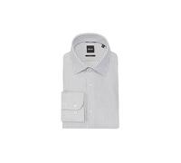 BOSS Slim-Fit Jersey-Hemd aus Baumwoll-Mix mit Streifen-Muster - Style P-HANK-K-261, 50567460 Blau gestreift 45