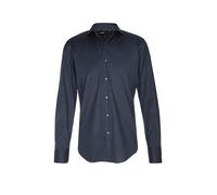 BOSS Slim Fit Hemd dunkelblau, Einfarbig