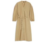 BOSS Orange Fließendes Freizeitkleid aus reiner Baumwolle Modell 'C_DELLYS' in Beige, Größe 34
