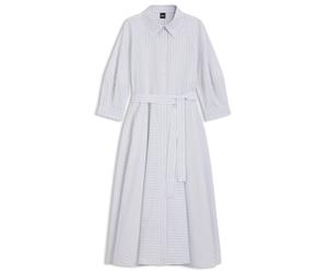 BOSS Hemdblusenkleid aus Baumwoll-Popeline mit Streifen-Muster - Style Debeca, 50567169 Gemustert 38