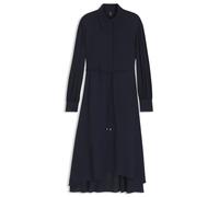 BOSS Hemdblusenkleid aus Crêpe de Chine - Style C_Dristella, 50568202 Dunkelblau 36