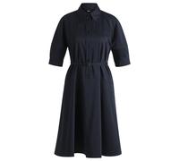 BOSS Hemdblusenkleid aus Stretch-Baumwolle mit halber Knopfleiste - Style Delaurena, 50537388 Dunkelblau 42
