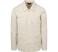 BOSS Hemdjacke Lozzy Greige - Größe XL Grau XL