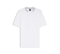 BOSS Henley-Poloshirt aus Baumwoll-Piqué - Style C-Pratt 40, 50559855 Weiß S