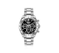 BOSS Hero 2.0 Chronograph mit schwarzem Zifferblatt und Edelstahlarmband - Style HERO 2.0, 58564950 Silberfarben ONESI