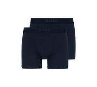 BOSS Herren 2er-Pack Boxershorts aus Weichem Modal Retroshorts, Blauer Pfau, Large
