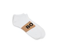 BOSS Knöchellange Socken aus Stretch-Gewebe im Zweier-Pack - Style 2P AS Logo CC, 50469720 Weiß 43-46
