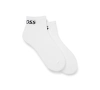 BOSS Sneakersocken 2er-Pack Herren Baumwolle Stretch Weiß 39-42