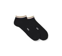 BOSS Sneakersocken Zweierpack Uni Stripe CC Ankelsocken Schwarz 39-42