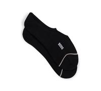 BOSS Füßlinge mit Label-Print Modell 'Iconic' im 2er-Pack in Black, Größe 43/46