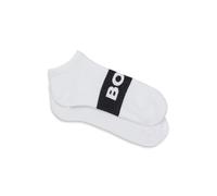 BOSS Herren 2p Logo Cc Sneakersocken, White100, 39-42 EU