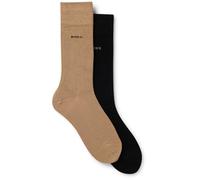 Businesssocken BOSS "2P RS Bamboo 1027", Herren, Gr. 39-42, beige (medium beige 260), Viskose, unifarben, elastisch, Socken, mit Strickbündchen (98317813-39) medium beige 260