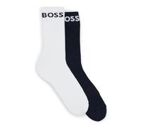 BOSS Herren 2P RS Sport CC Kurze Socken aus Stretch-Gewebe im Zweier-Pack Dunkelblau 47-50