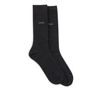 BOSS Herren 2P RS Uni CC Zweierpack mittelhohe Socken aus Baumwoll-Mix Anthrazit 43-46