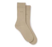 BOSS Zweierpack mittelhohe Socken aus Baumwoll-Mix - Style 2P RS Uni CC, 50516616 Beige 43-46