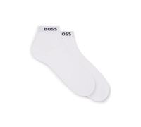 Sneakersocken BOSS, Herren, Gr. 43-46, weiß, Baumwollmischung, unifarben, elastisch, Socken Sneakersocken, mit eingenähtem Markenschriftzug (69335647-43) weiß