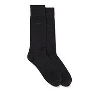 BOSS Mittelhohe Socken aus elastischem Baumwoll-Mix im Zweier-Pack - Style 2P RS Uni CC, 50469848 Dunkelgrau 43-46