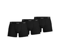 BOSS Herren 3er-Pack Boxershorts aus Baumwolle Retroshorts, schwarz-Midnight Black, XX-Large