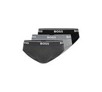 BOSS Herren 3er-Pack Klassische Stretch-Slips mit Normaler Passform Slip, Grau/Anthrazit/Schwarz, Medium