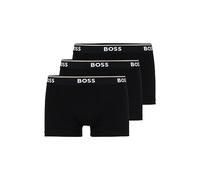 BOSS Herren 3er-Pack Shorts aus Stretch-Baumwolle mit Normaler Passform Badehose, schwarz, X-Large