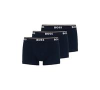 BOSS Herren 3er-Pack Shorts aus Stretch-Baumwolle, Normale Passform Boxershorts, blau-Peacock Blue, S