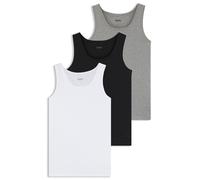 BOSS für Herren. 50475278 3er-Pack Klassische T-Shirts Schwarz, Grau, Weiß (XXL), Heimtextilien, Baumwolle, Ärmellos / Hosenträger