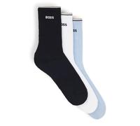 BOSS Herren 3p Qs Rib Stripe Cc Short Socks, Open Miscellaneous961, 39-42