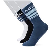 BOSS Herren 3p Qs Rib Stripe Cc Short Socks, Open Miscellaneous964, 39-42